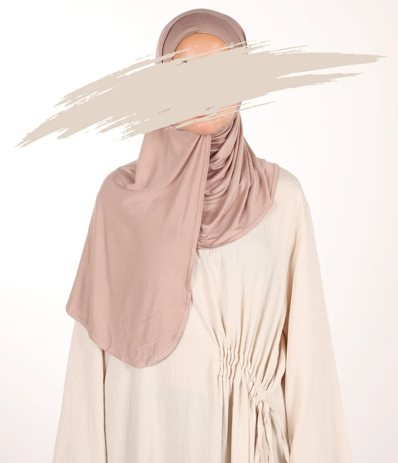 Viscose Instant Hijaab FNR - Desert Taupe