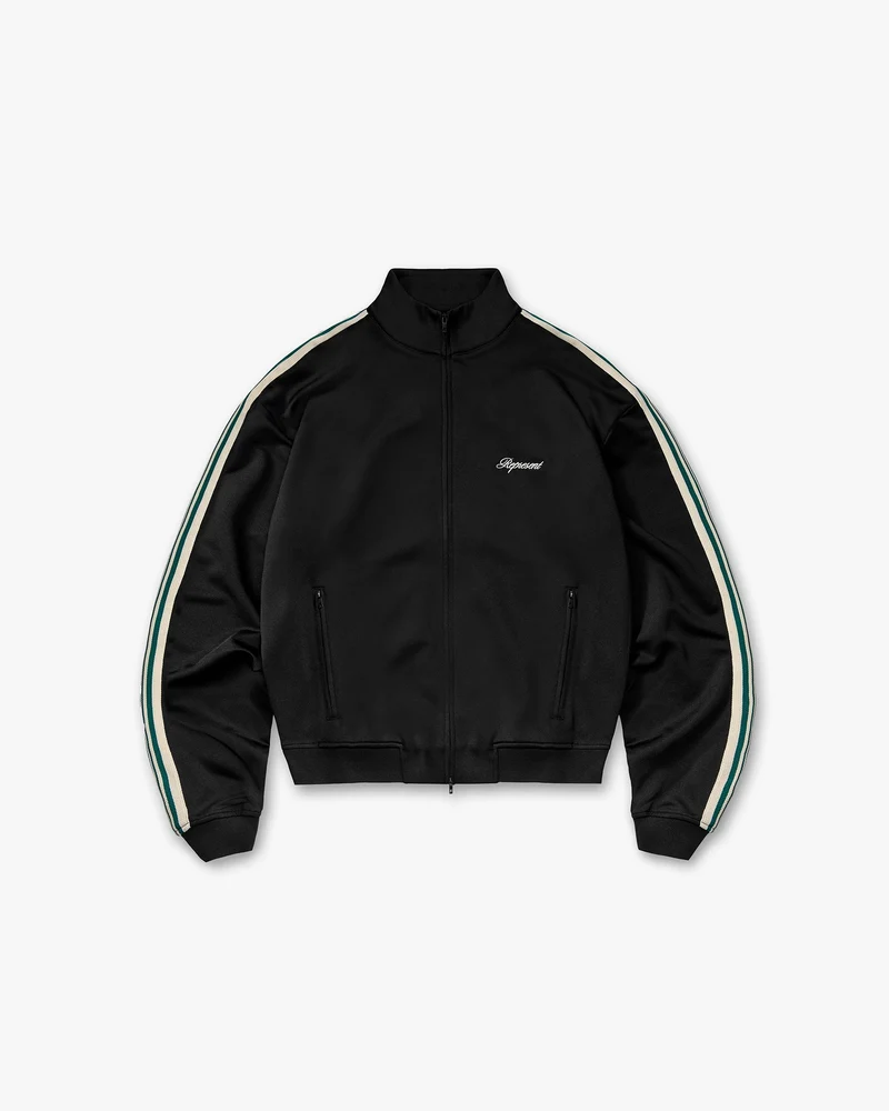 Taped Track Jacket - Jet Black