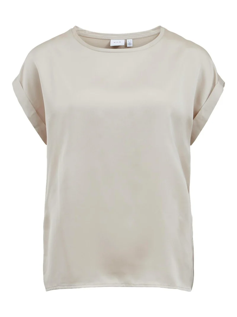 VIELLETTE S/S SATIN TOP - NOO