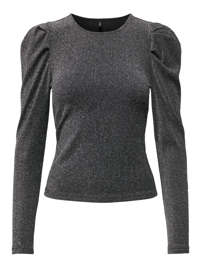 ONLRICH L/S GLITTER PUFF TOP