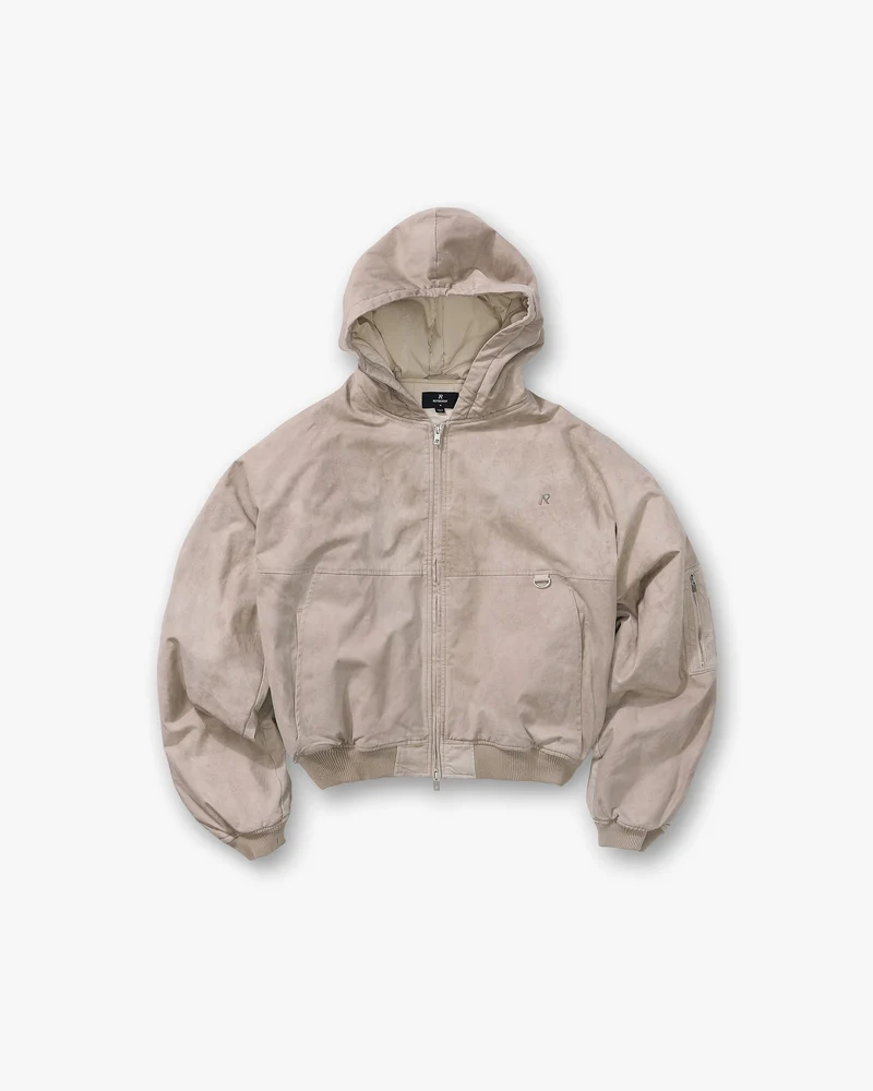 Hooded Bomber - Beige