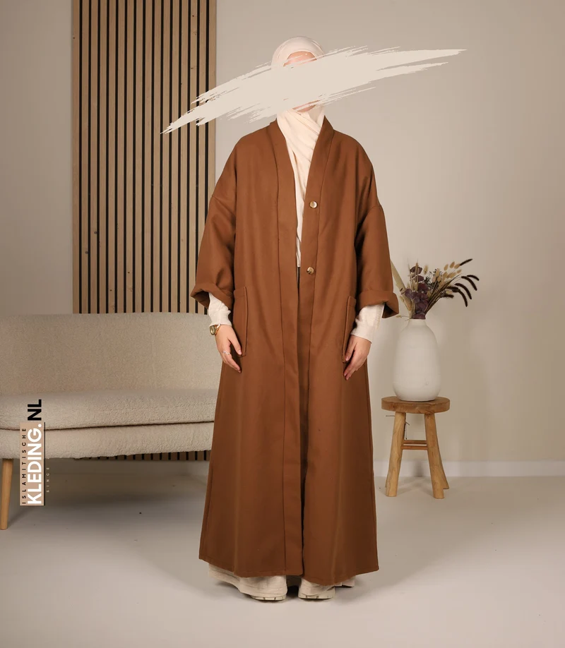 Essential Winter Kimono Akemi Camel