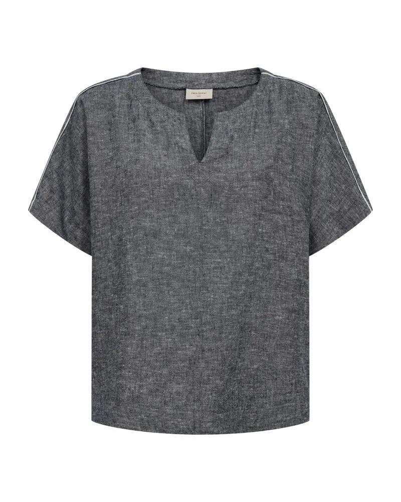 FQlava blouse navy offwhite