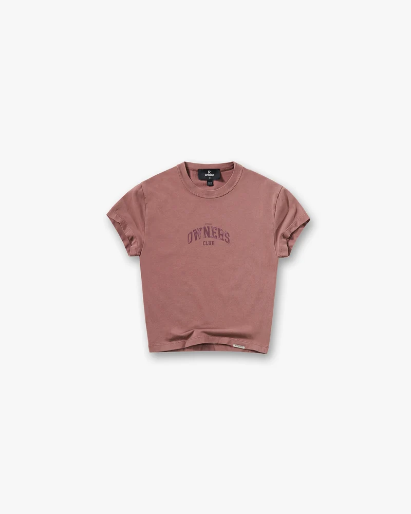 Represent Owners Club Baby Tee - Smoked Rose