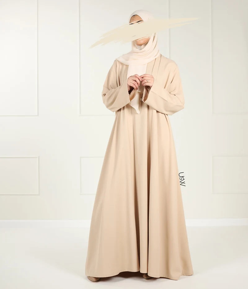 Qaisumah Kimono + Abaya Set (UsW) - Sahara