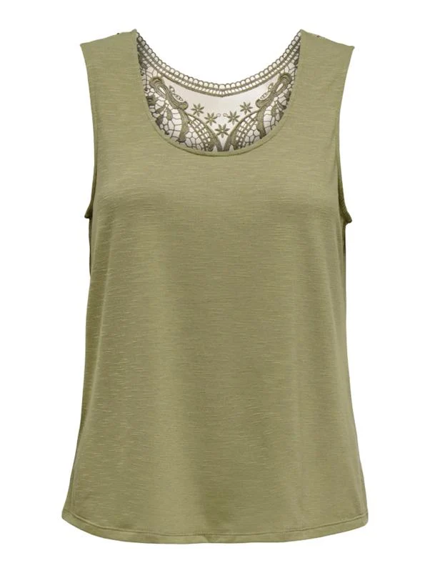 ONLFREDA S/L U-NECK MIX TOP B