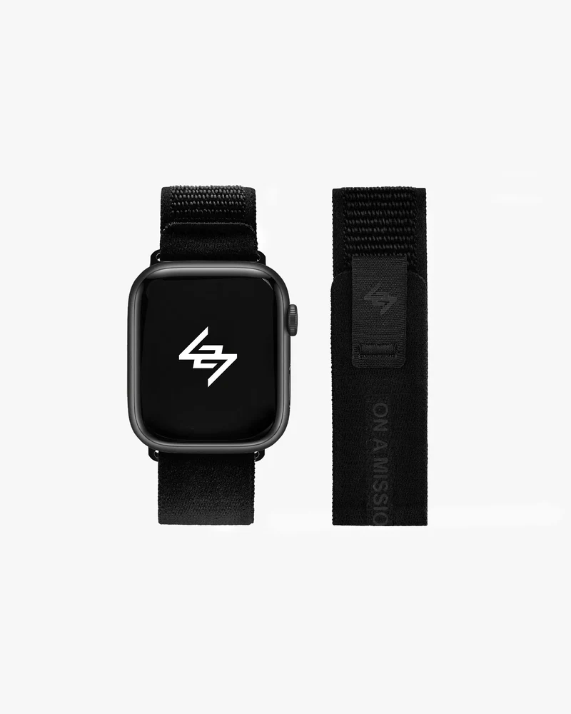 247 Apple Watch Strap - Black Reflective