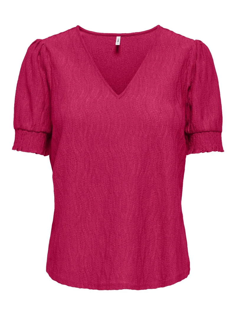 ONLDIANA S/S V-NECK TOP CS JR