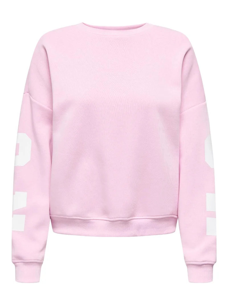 ONLSWEAT L/S BACK/SLEEVE PRIN