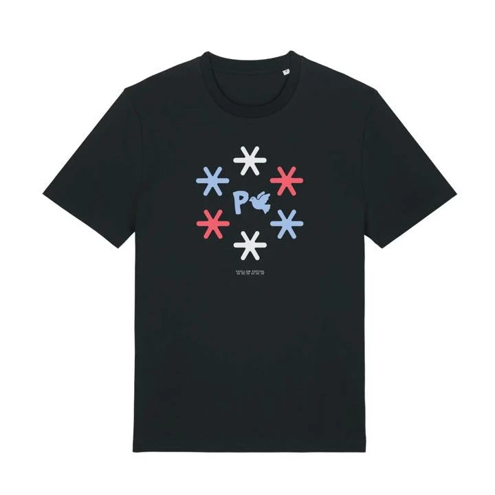 PRE ORDER: BLACK 2026 PAVILION FESTIVAL DOVE & STARS T-SHIRT