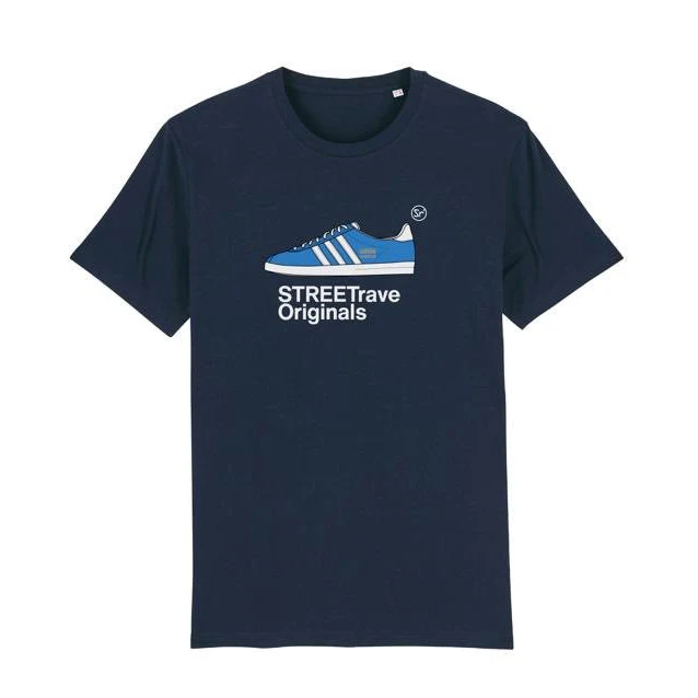 PRE ORDER: NAVY /// BLUE SHOE - STREETrave Originals T-Shirt with reverse print.
