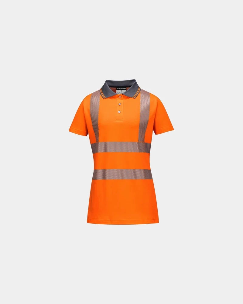 Polo dames ademend katoen HiVisTex om te personaliseren