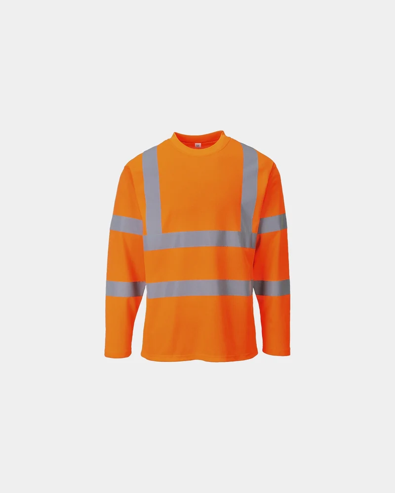 T-shirt hi-vis lange mouwen 175 g/m² om te personaliseren