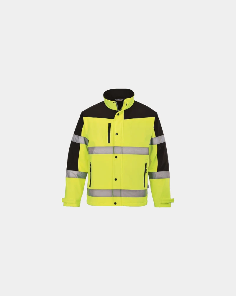 Softshell HV bicolore om te personaliseren