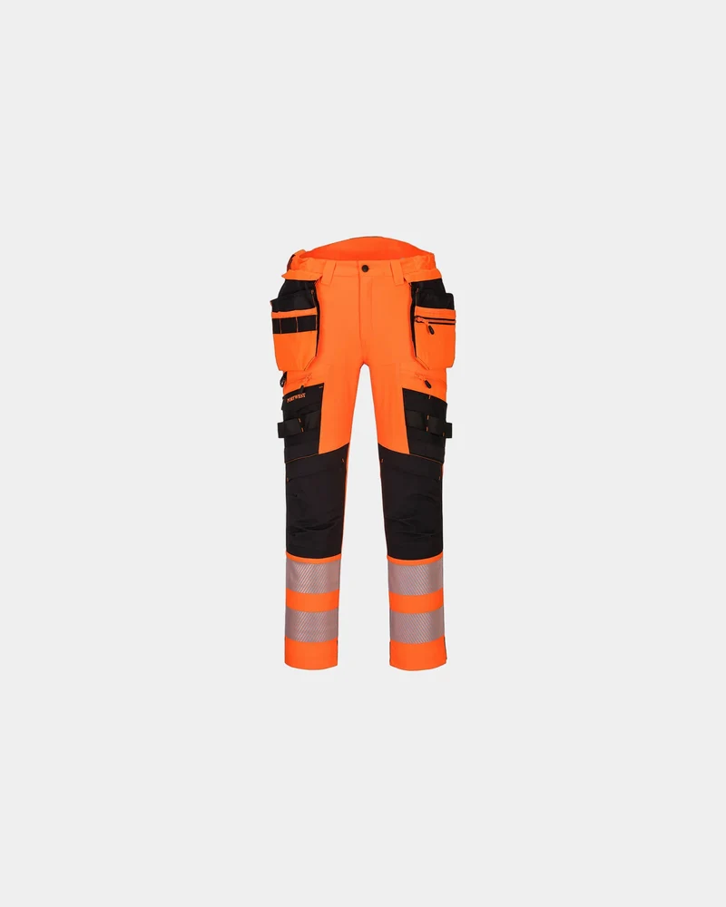 Hi-vis werkbroek stretch afneembare om te personaliseren