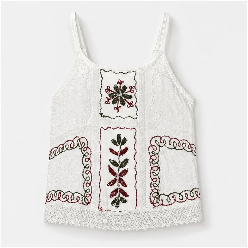 HS Elastische Top Handmade in India - Meerdere Kleuren