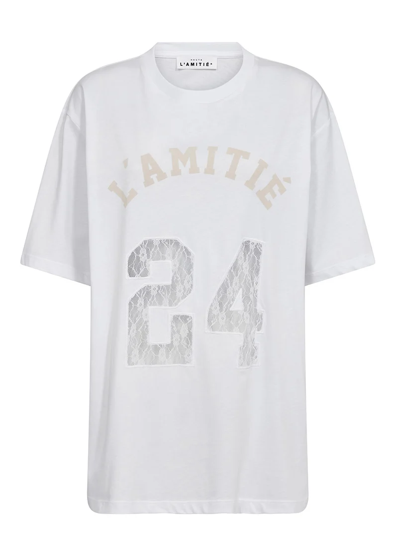 Haute L’Amitié 24 Lace Number Tee wit
