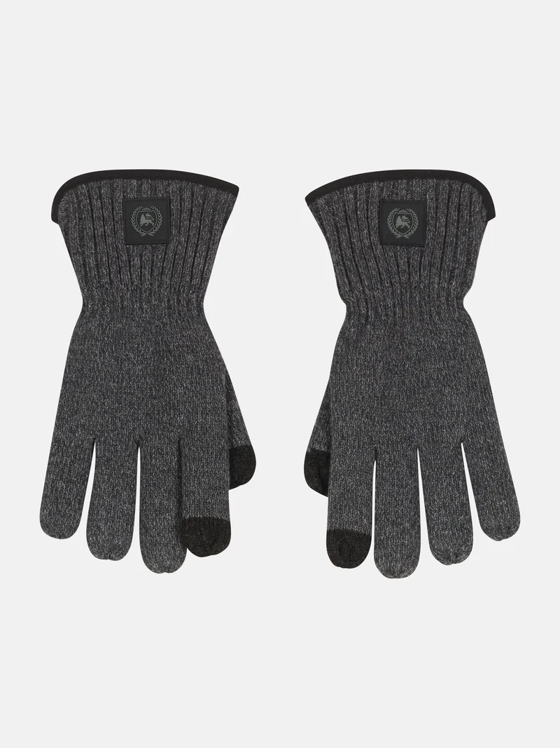Handschuhe mit Strickstruktur aus Baumwollmix