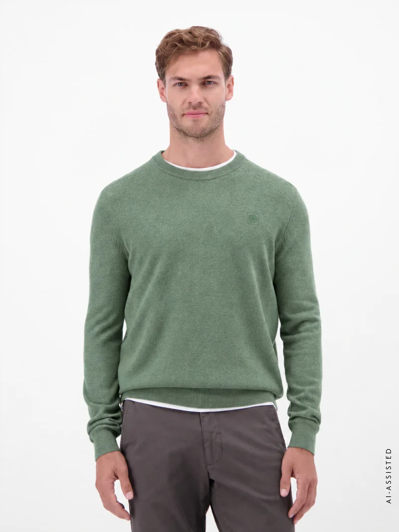Sportlicher Strickpullover aus hochwertiger Baumwolle
