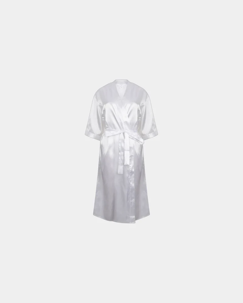 Kimono badjas satijn 3/4 mouwen dames om te personaliseren