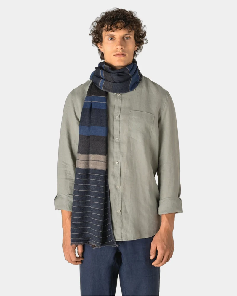 Sjaal omkeerbaar katoen twill unisex om te personaliseren