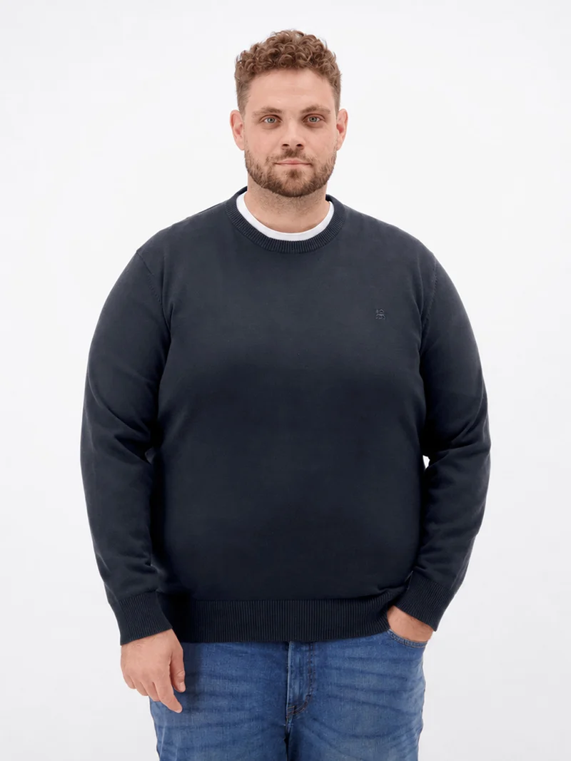 Strickpullover aus reiner Baumwolle in großen Größen
