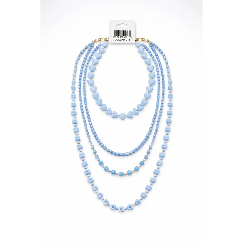 HS Dubbele Ketting- 2x Gelaagd - statement detail - 5 kleuren