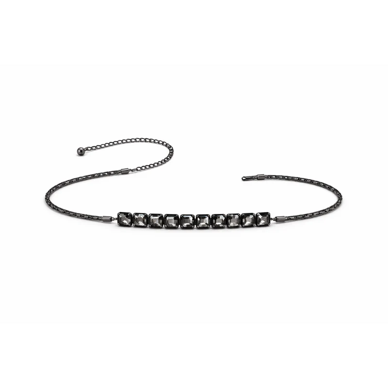 HS Riem - One Size Metalen Riem met Glas - damesriem - verstelbaar