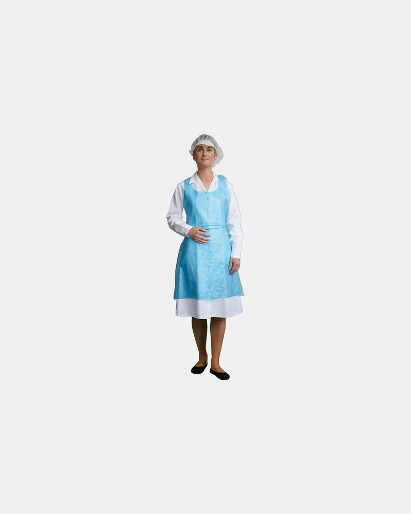 Wegwerpschort PE met tailleband om te personaliseren