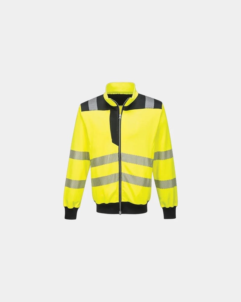 Hoodie hi-vis 280g/m² reflecterend rits om te personaliseren