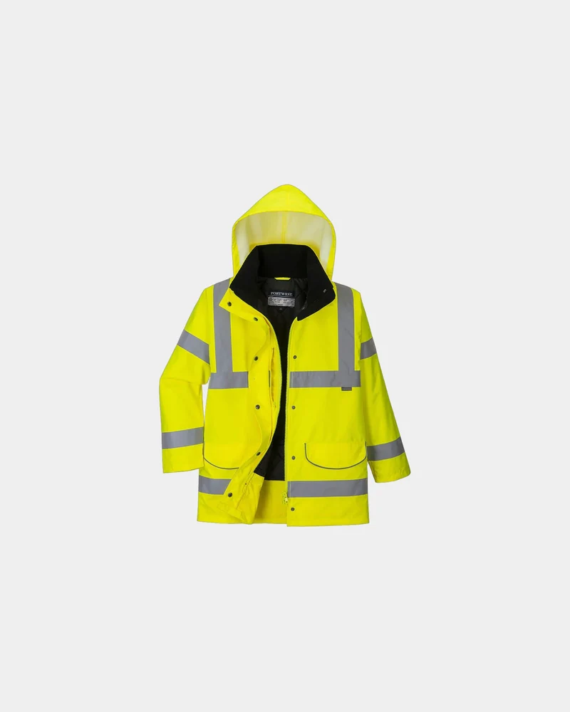 Parka dames hi-vis geel veiligheidsgece om te personaliseren