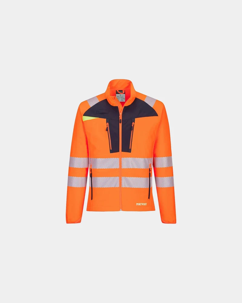 Onderlaag met rits HiVis ademend om te personaliseren