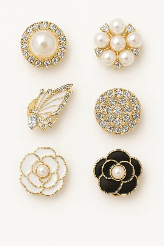 Button Cover Set - 6 Stuks