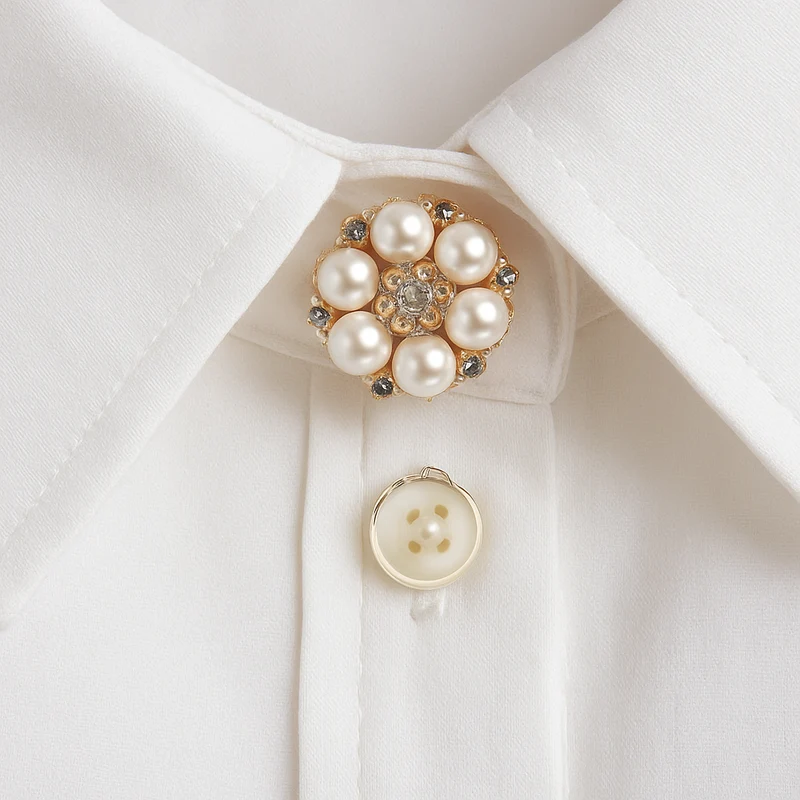 Parel Diamant Button Cover
