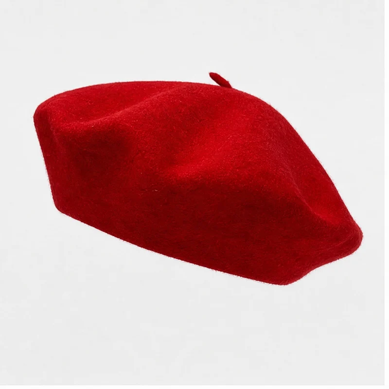 Baret Rood Wol