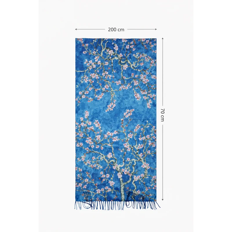 HS Schilderij Sjaal - In 5+ Designs - Dikkere stof - 202x72 cm - veelzijdig te stylen - 7 maten