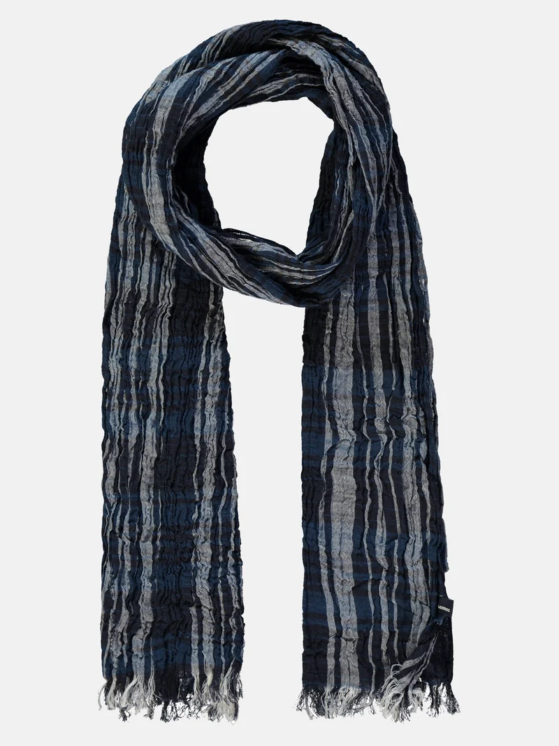 Schal mit Stripe-Check-Muster