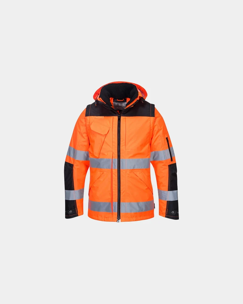 3-in-1 jas hi-vis 300D Oxford om te personaliseren