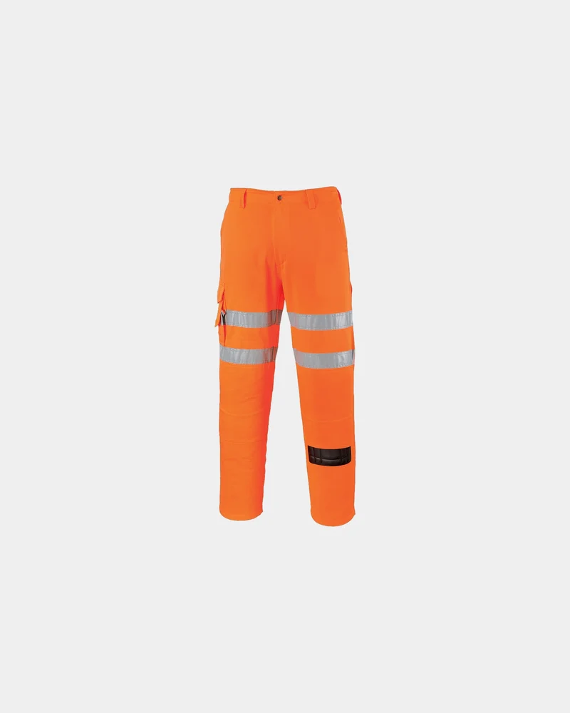 Combatbroek polycoton reflecterend om te personaliseren