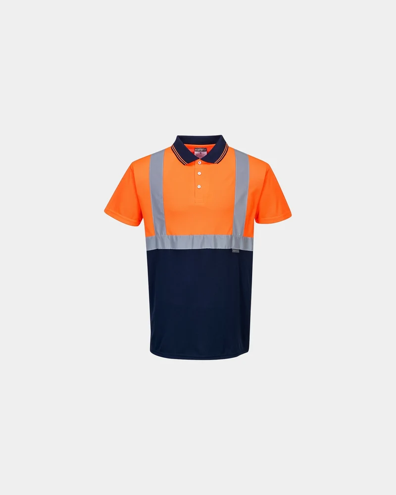 Polo HiVis tweekleurig polyester om te personaliseren
