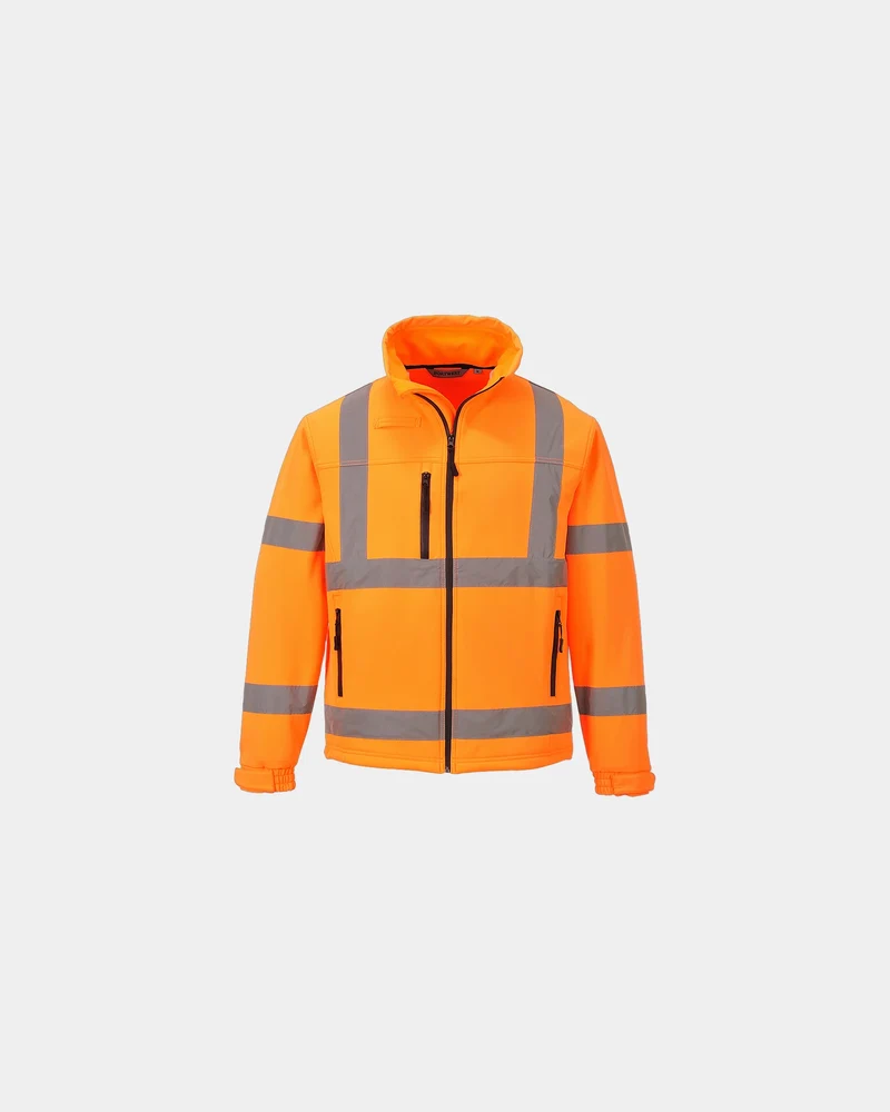 Softshell jas hi-vis waterafstotend om te personaliseren