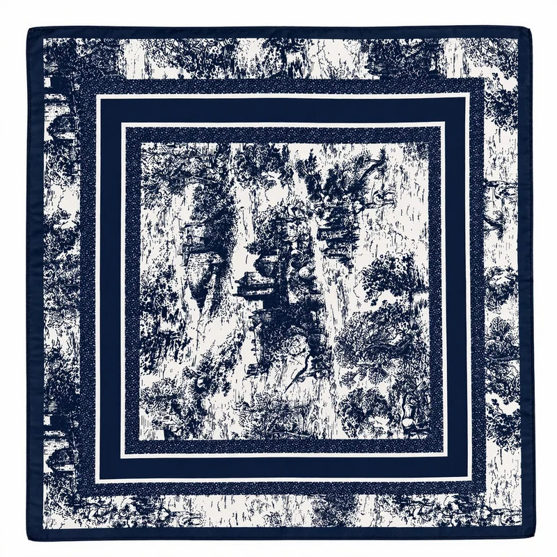 HS Sjaal - 70x70 In 2 Kleuren - Zijde Satijnen Look - dames sjaal - veelzijdig te stylen