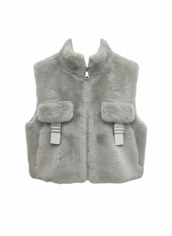 HS Teddy Sleeveless Bodywarmer – One Size – Trendy Winterlook
