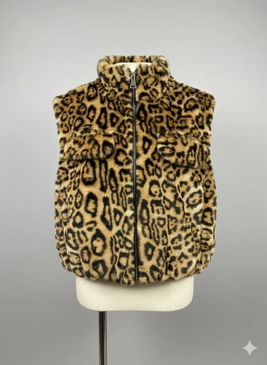 Premium Faux Fur Bodywarmer Tijger