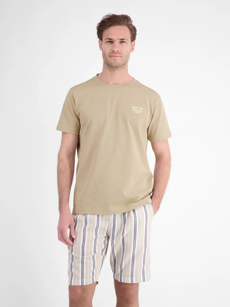 Baumwoll-T-Shirt mit bequemem Rundhalsausschnitt und Print