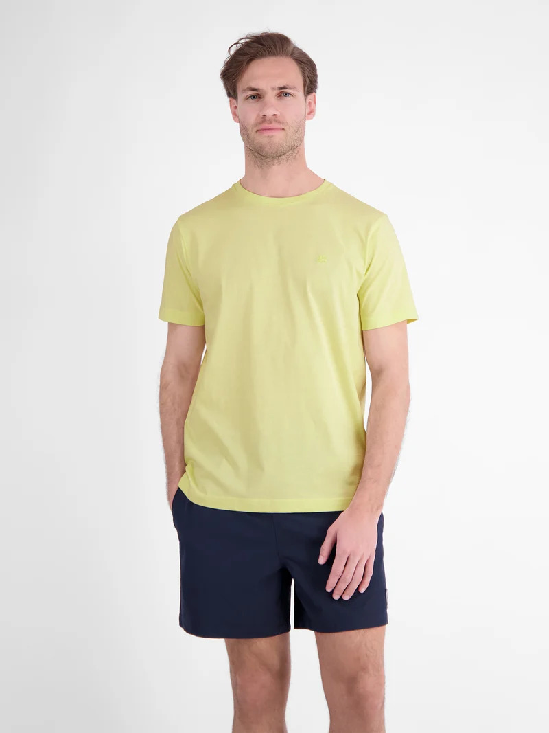 Klassisches T-Shirt aus reiner Baumwolle mit Rundkragen