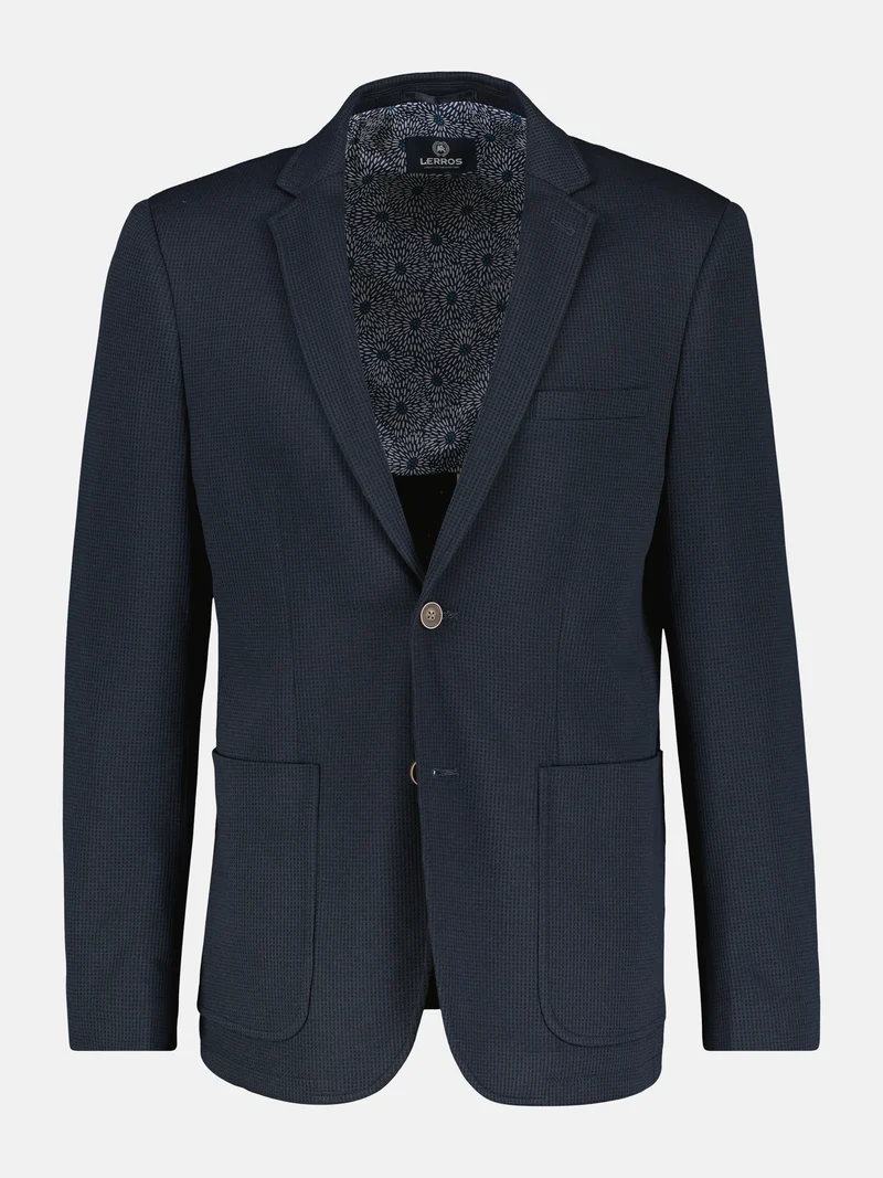 Jerseyblazer in Strickoptik, 2-Knopf-Design