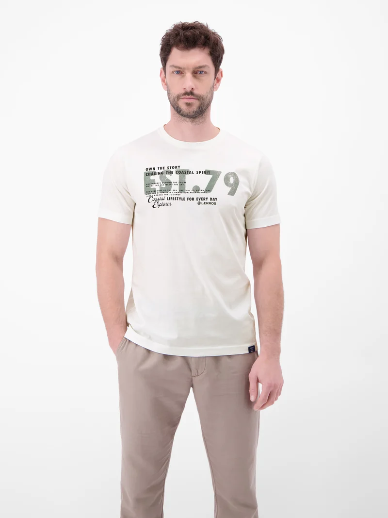 T-Shirt aus Baumwolle mit Brustprint