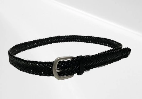 PU Riem Gevlochten Zwart