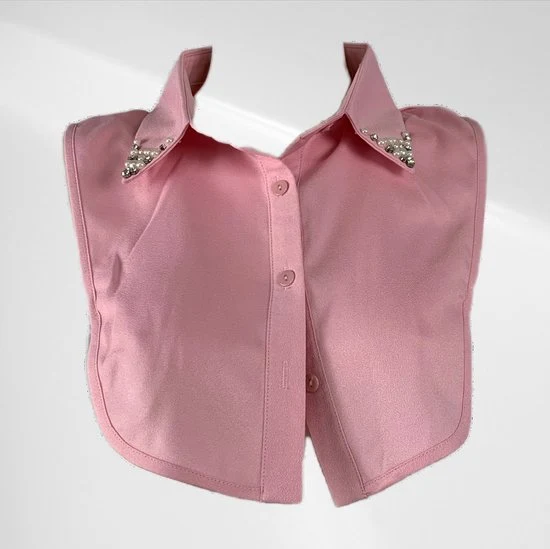 Blousekraagje Roze Katoen
